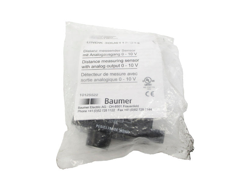 BAUMER UNDK30U6112/S14 0-10V NSMP