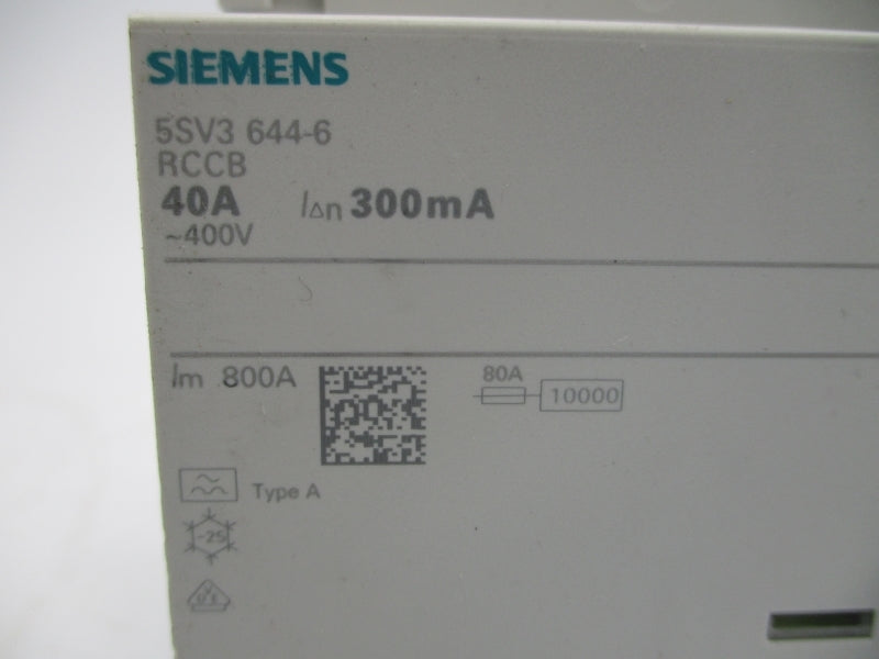 SIEMENS 5SV3644-6 400V 40A NSNP