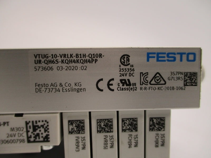 FESTO VTUG-10-VRLK-B1H-Q10R-UR-QH6S-KQH4KQH4PP 573606 24VDC NSNP