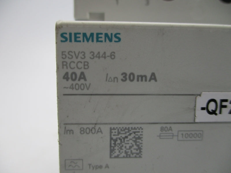SIEMENS 5SV3344-6 400V 40A NSNP