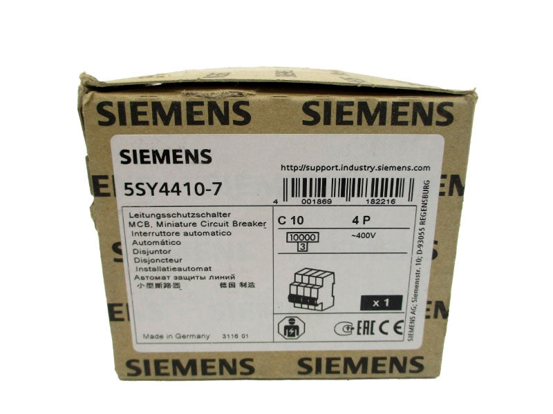 SIEMENS 5SY4410-7 400V 10A NSFS