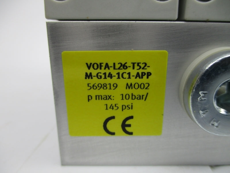 FESTO VOFA-L26-T52-M-G14-1C1-APP 569819 145PSI NSMP