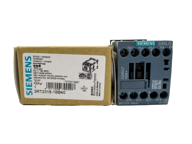 SIEMENS 3RT2316-1BB40 24VDC NSMP