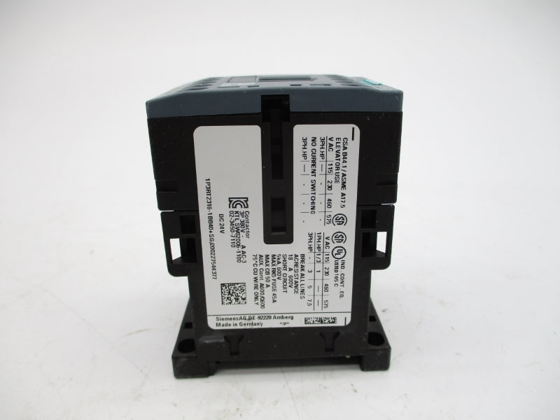 SIEMENS 3RT2316-1BB40 24VDC NSMP