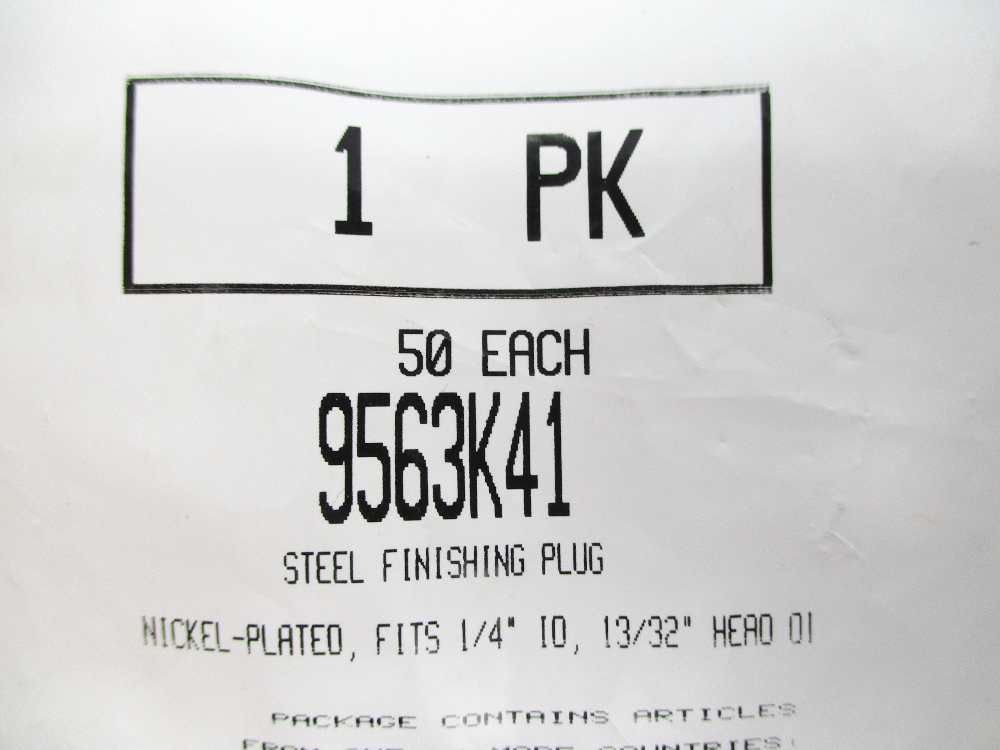 INDUSTRIAL MRO 9563K41 (PKG OF 50) NSMP