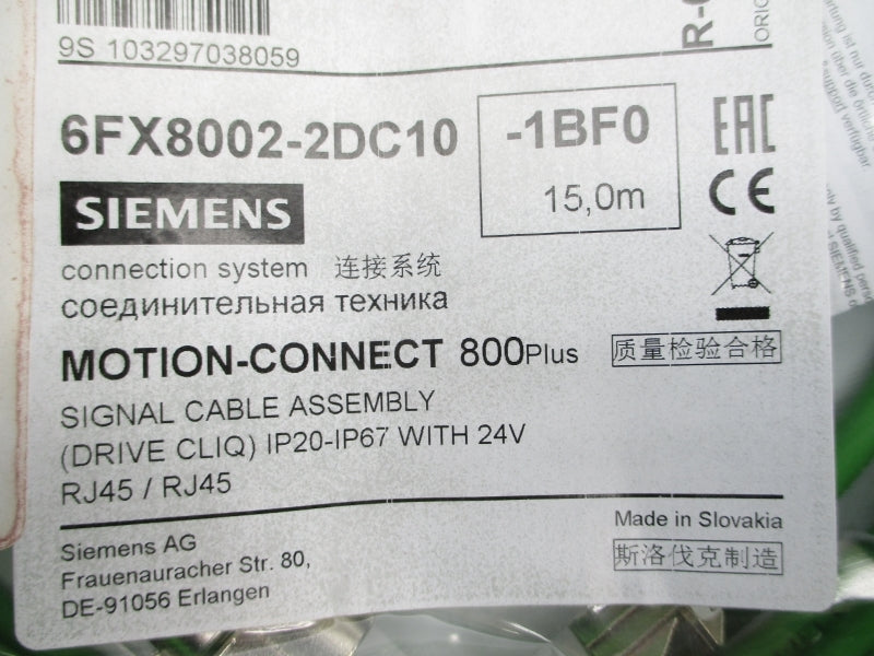 SIEMENS 6FX8002-2DC10-1BF0 24V NSMP