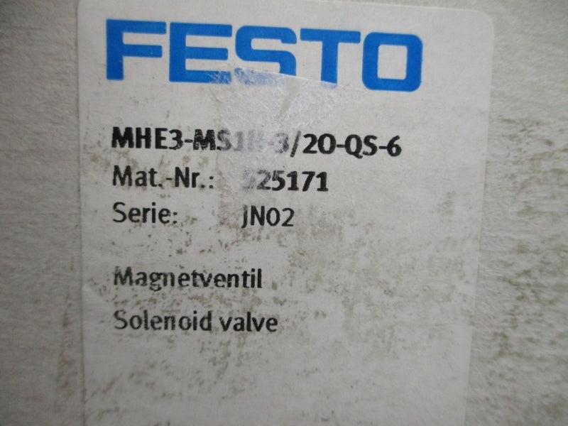 FESTO MHE3-MS1H-3/20-QS-6 525171 NSFS