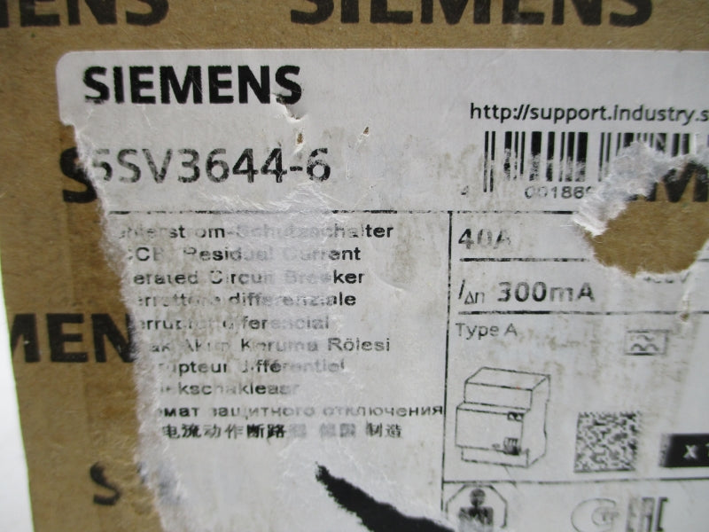 SIEMENS 5SV3644-6 400V 40A NSMP