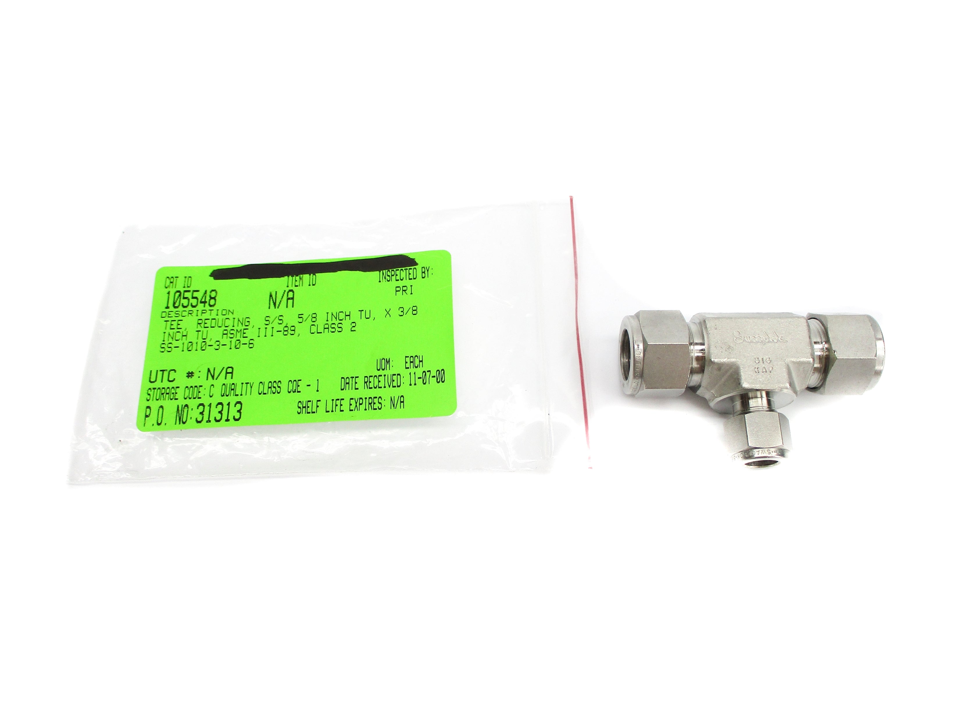 SWAGELOK SS-1010-3-10-6 NSNP