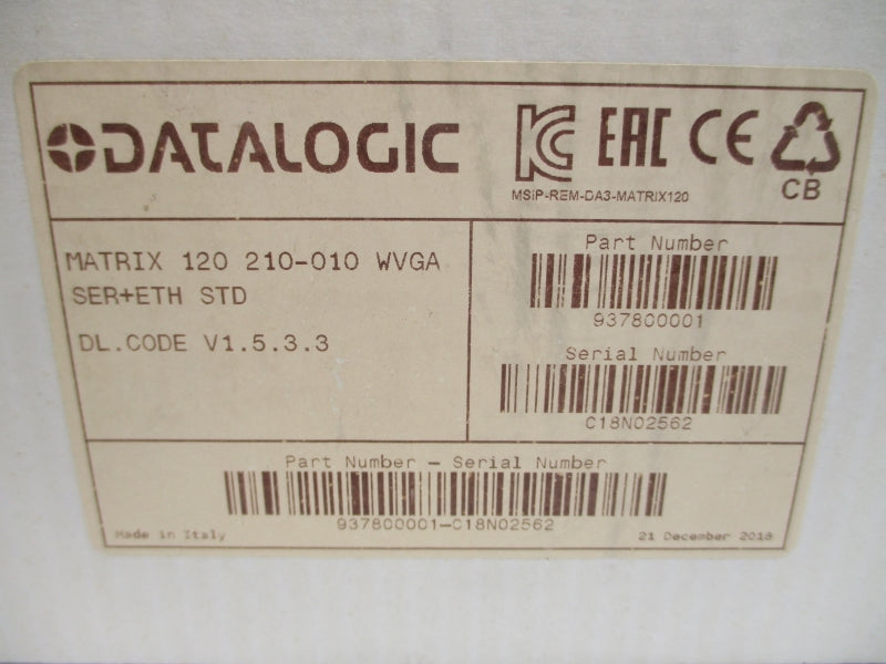DATALOGIC M120210-010 5-30VDC 0.4-0.15A NSMP