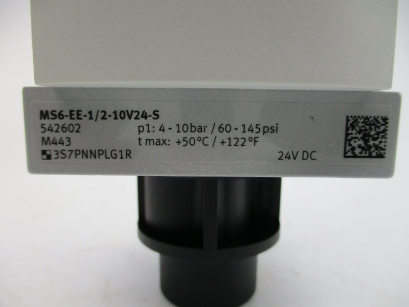 FESTO MS6-EE-1/2-10V24-S 542602 24VDC 60-145PSI 50'C/122'F NSMP