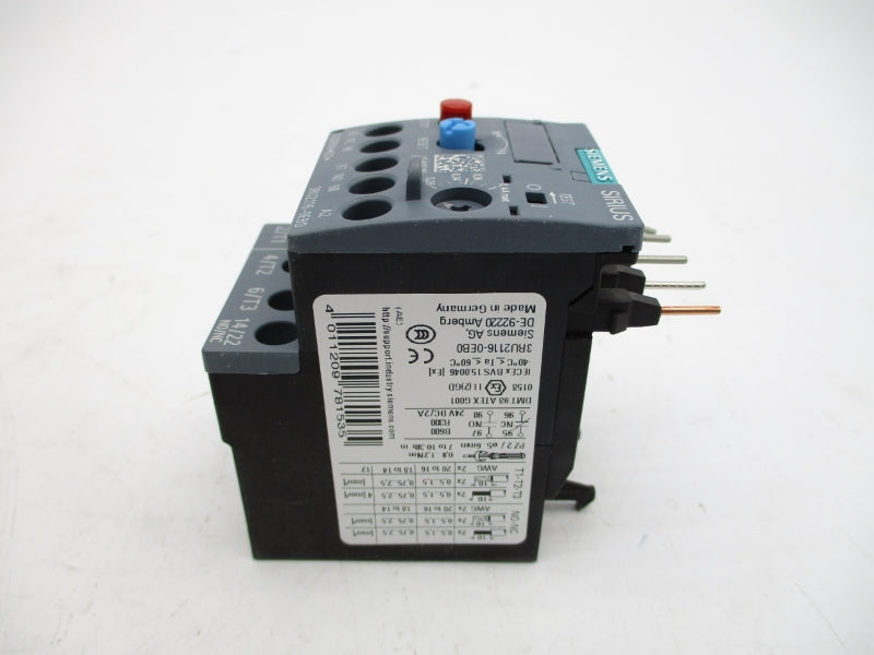 SIEMENS 3RU2116-0EB0 24VAC/DC 0.28-0.40A NSMP