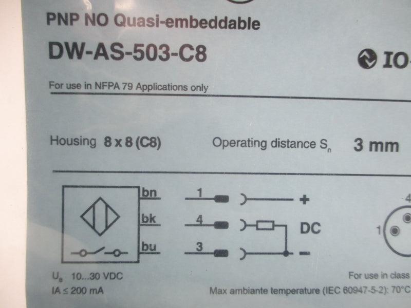 CONTRINEX DW-AS-503-C8 10-30VDC NSMP
