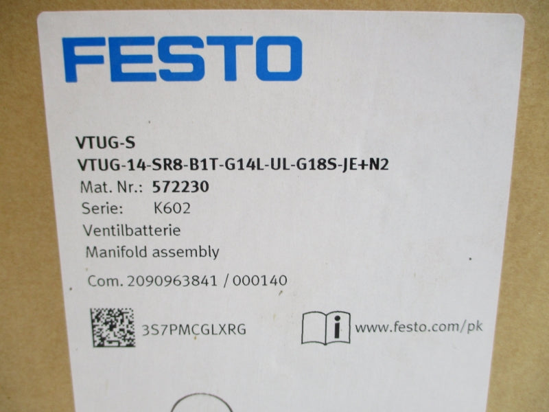 FESTO VTUG-S-VTUG-14-SR8-B1T-G14L-UL-G18S-JE+N2 572230 NSMP