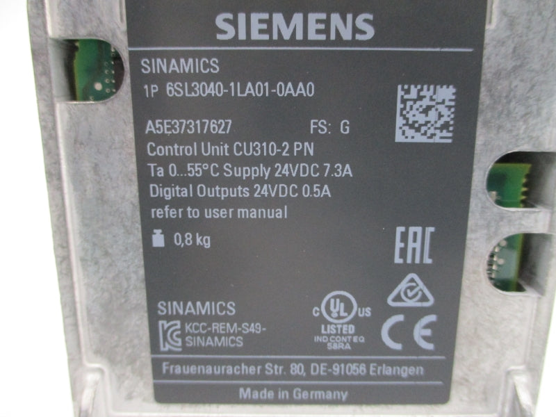 SIEMENS 6SL3040-1LA01-0AA0 24VDC 7.3A NSMP