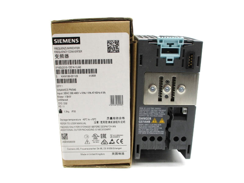 SIEMENS 6SL3210-1SE14-1UA0 380-480VAC 4.9A NSMP