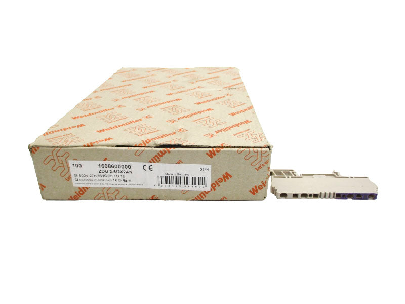 WEIDMULLER 1608600000 ZDU2.5/2X2AN 600V 27A (PKG OF 100) NSMP