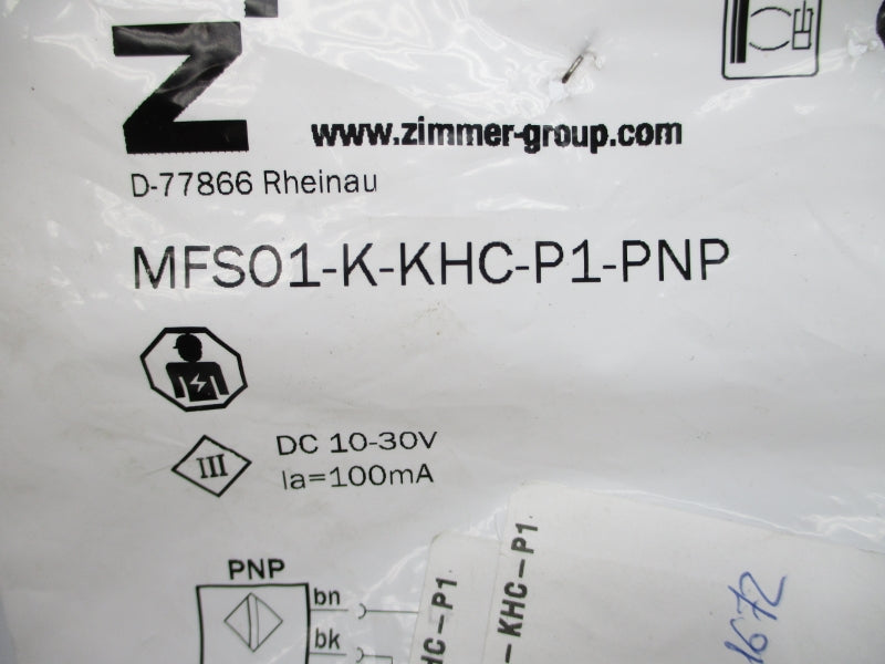 ZIMMER GROUP MFS01-K-KHC-P1-PNP 10-30VDC NSMP