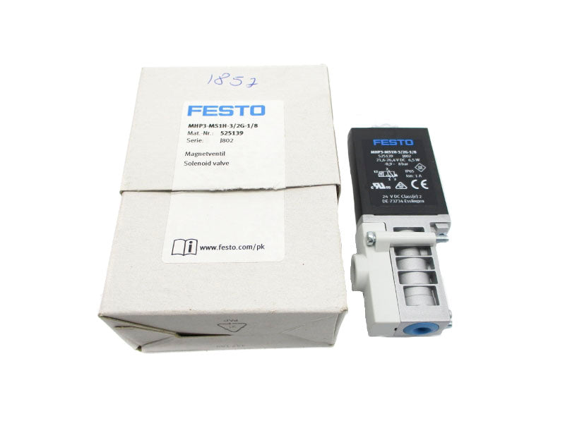 FESTO MHP3-MS1H-3/2G-1/8 525139 21.6-26.4VDC NSMP