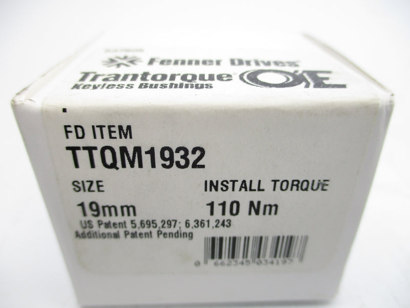 FENNER DRIVES TTQM1932 19MM NSMP