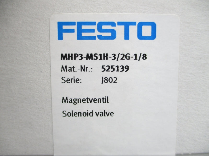 FESTO MHP3-MS1H-3/2G-1/8 525139 NSFS