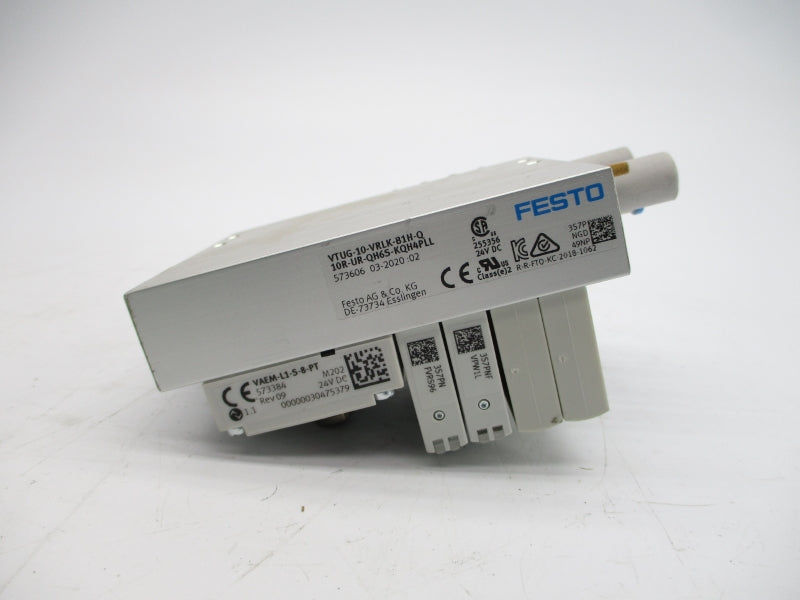 FESTO VTUG-10-VRLK-B1H-Q-10R-UR-QH6S-KQH4PLL 573606 24VDC NSNP