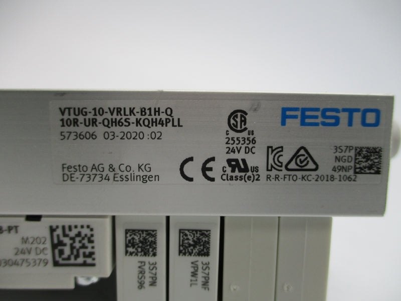 FESTO VTUG-10-VRLK-B1H-Q-10R-UR-QH6S-KQH4PLL 573606 24VDC NSNP