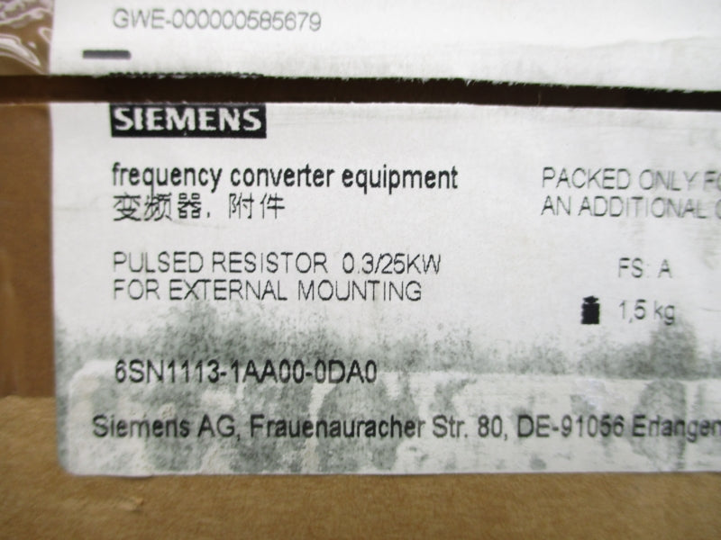 SIEMENS 6SN1113-1AA00-0DA0 NSMP