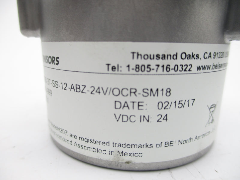 BEI SENSORS H20DB-37-SS-12-ABZ-24V/OCR-SM18 24VDC NSNP