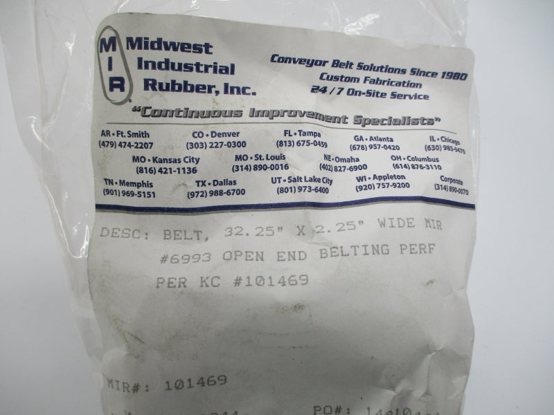 MIDWEST INDUSTRIAL RUBBER 101469 NSMP
