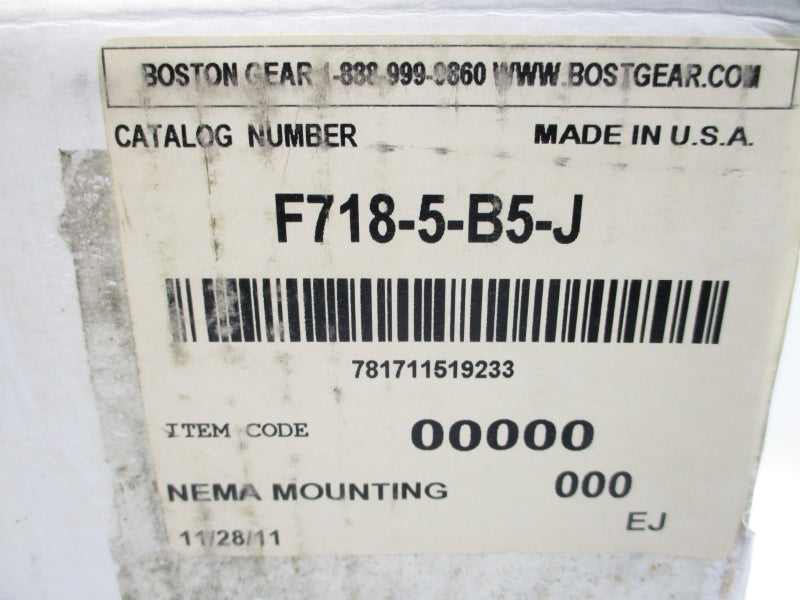 BOSTON GEAR F718-5-B5-J NSMP