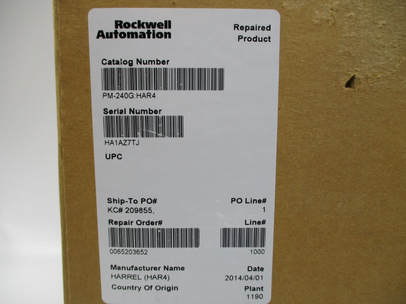 HARREL PM240G SER. 128 240V 40A REMAN