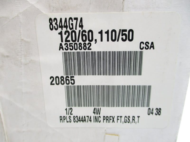 ASCO 8344G74 110/120V 1/2" NSFS