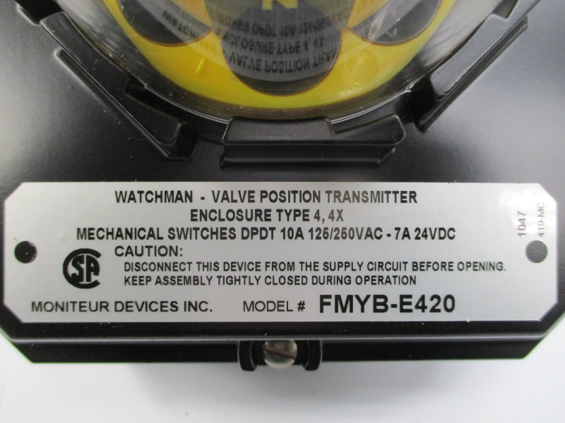 MONITEUR DEVICES FMYB-E420 125/250VAC 10A NSNP