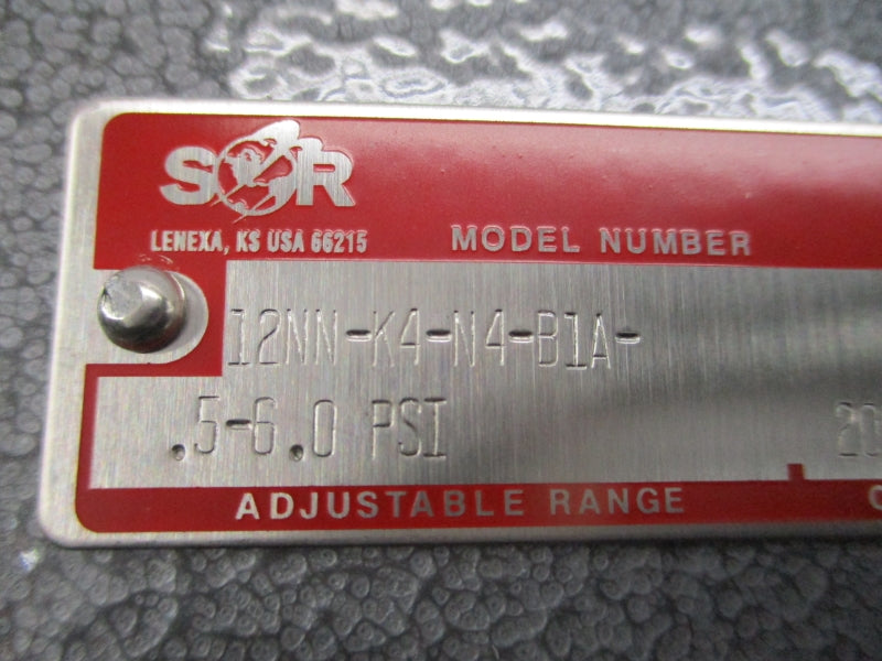 SOR 12NN-K4-N4-B1A 200-400PSI NSNP