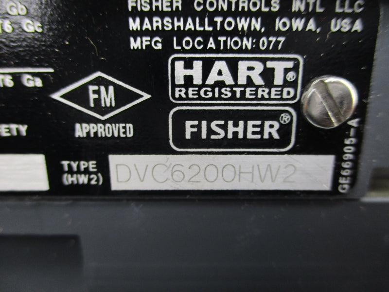 FISHER DVC6200HW2 30VDC 145PSI (AS PICTURED) NSMP