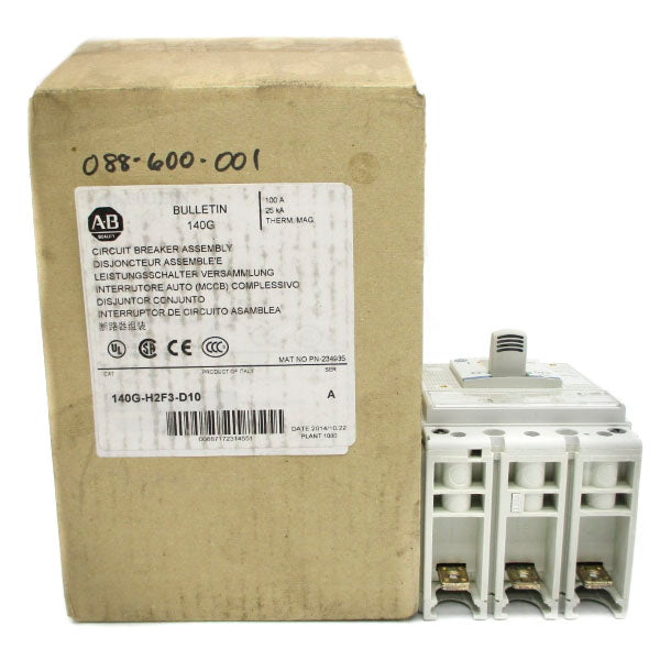 ALLEN BRADLEY 140G-H2F3-D10 SER. A 480-600V 100A NSMP