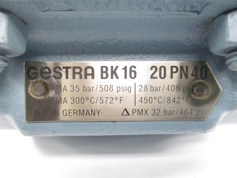GESTRA BK16 20PN40 508PSI 300'C/572'F NSNP