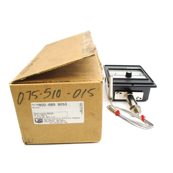 UNITED ELECTRIC CONTROLS 800-6BS-9053 480VAC 15A 0-250'F NSMP