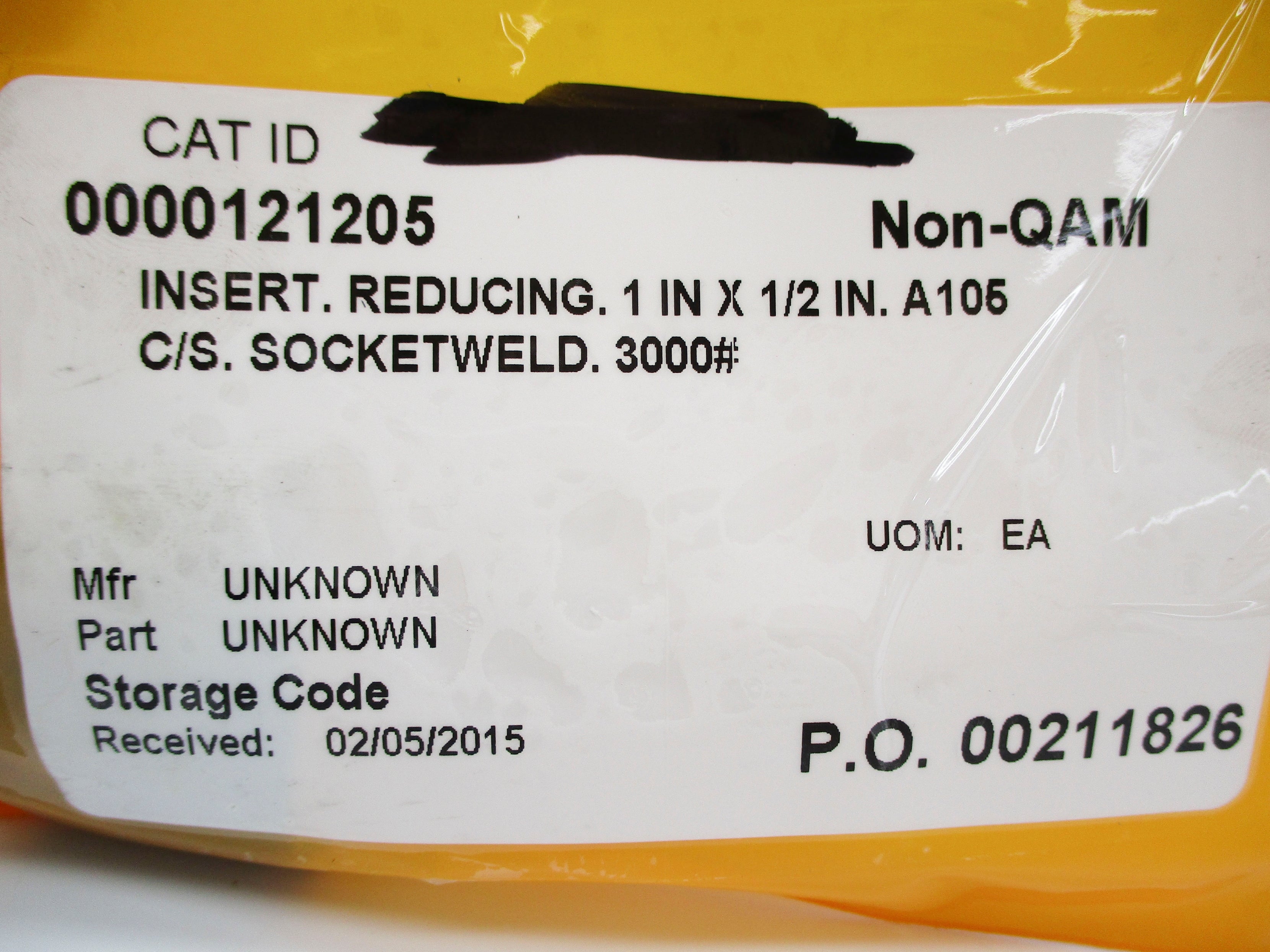 ASTM A-105 1" X 1/2" NSNP