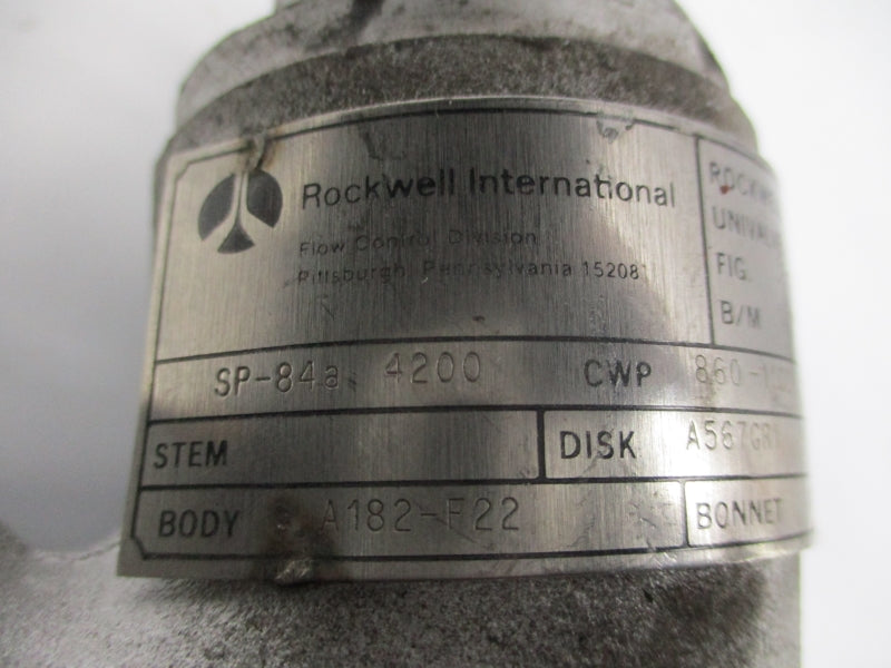 ROCKWELL INTERNATIONAL 36174 SP-84A 4200CWP 860-1100 1" NSNP