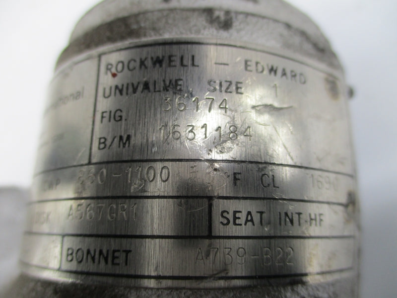 ROCKWELL INTERNATIONAL 36174 SP-84A 4200CWP 860-1100 1" NSNP