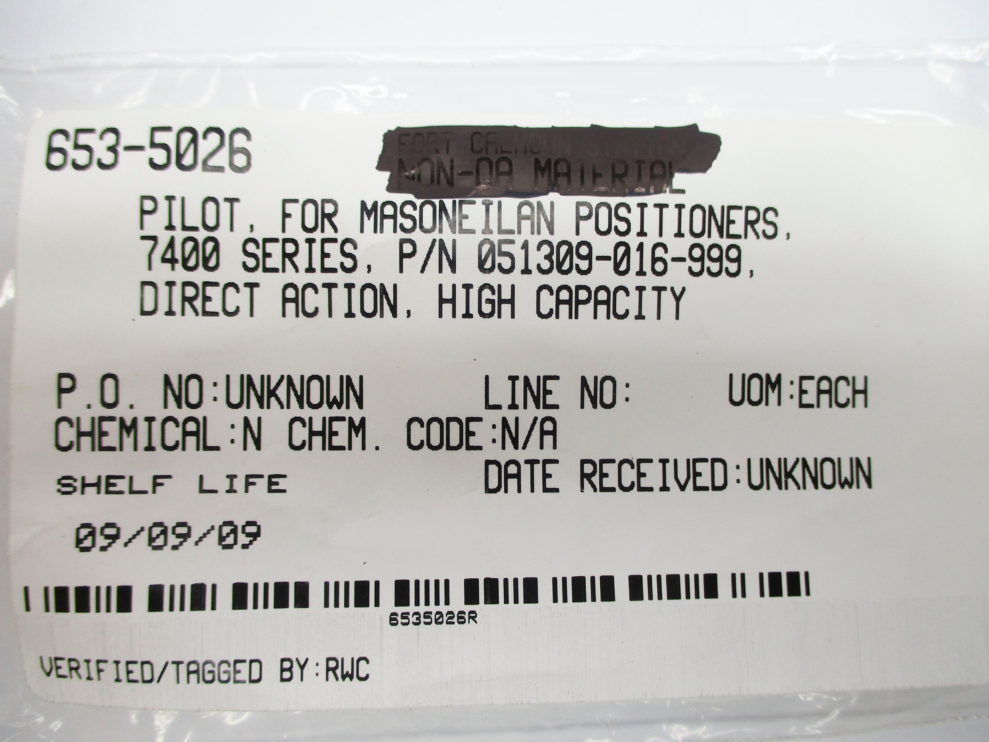 MASONEILAN 051309-016-999 NSNP