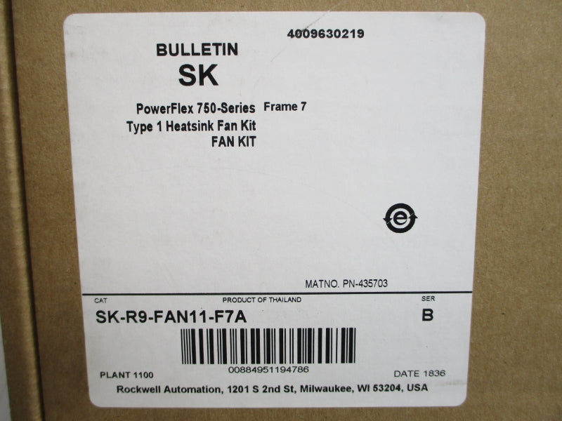 ROCKWELL AUTOMATION SK-R9-FAN11-F7A SER. B NSMP