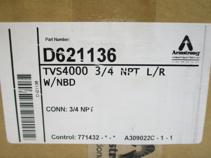 ARMSTRONG D621136 TVS4000 3/4" NSFS
