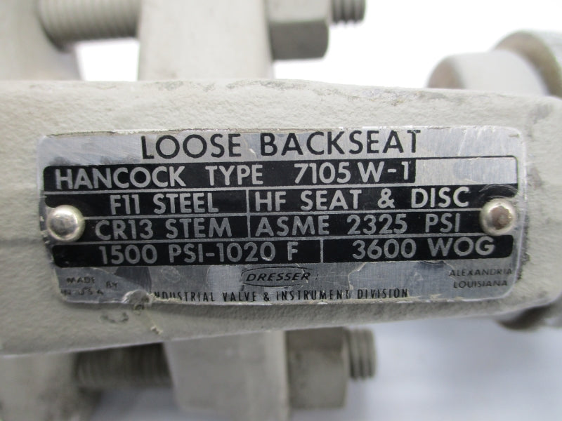 HANCOCK 7105W-1 2325PSI 1" NSNP