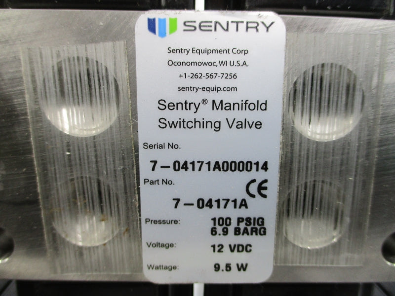 SENTRY 7-04171A 12VDC 100PSI NSNP