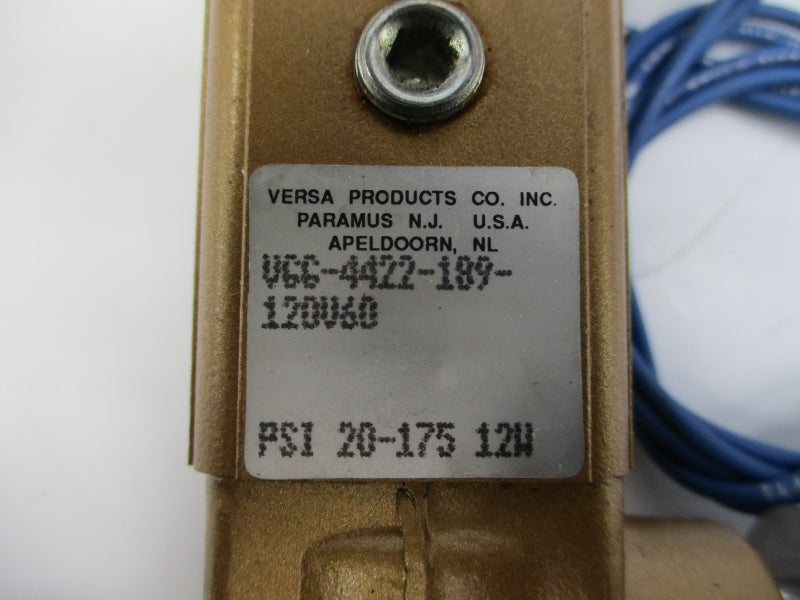 VERSA PRODUCTS VGG-4422-189-120V60 20-175PSI NSNP
