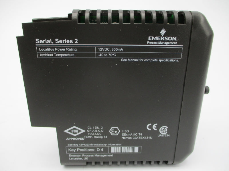 FISHER ROSEMOUNT 12P2506X062 KJ3241X1-BA1 12VDC NSNP
