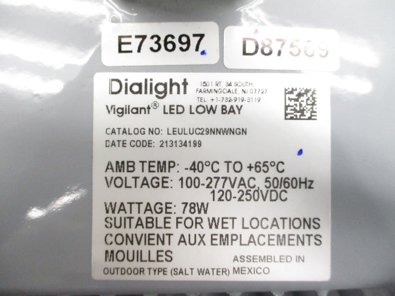 DIALIGHT LEULUC29NNWNGN 100-277VAC NSMP